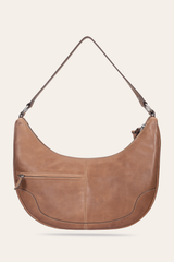 Frye Melissa Beige Crescent Hobo Beige