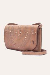 Frye Sara Beige Wallet Crossbody Beige
