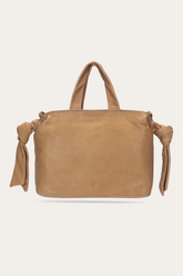 Frye Beige Nora Knotted Satchel Beige