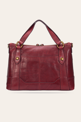 Frye Berry Lacquer Melissa Medium Satchel Berry Lacquer