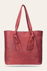 Frye Nora Knotted Tote in Burgundy Burgundy