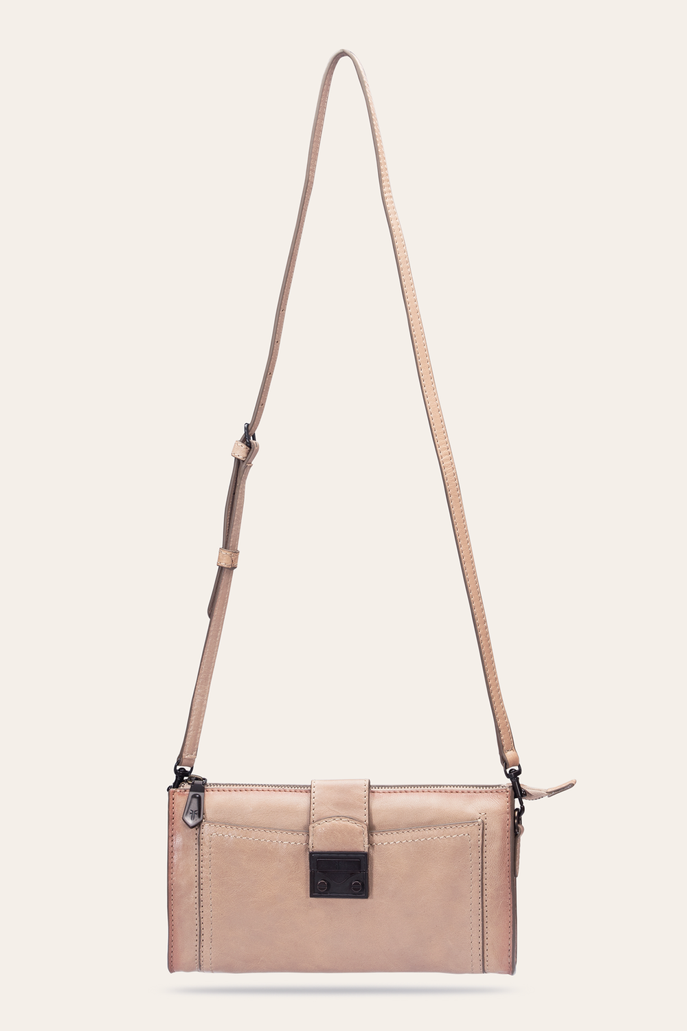 Frye Alex Nude Crossbody Clutch Nude