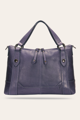 Frye Melissa Eggplant Medium Satchel Eggplant