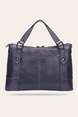 Frye Melissa Eggplant Medium Satchel Eggplant