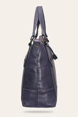 Frye Melissa Eggplant Medium Satchel Eggplant