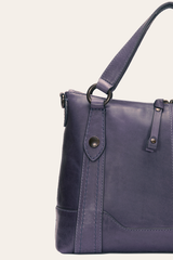 Frye Melissa Eggplant Medium Satchel Eggplant