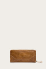 Frye Melissa Beige Zip Wallet Beige
