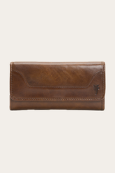 Frye Melissa Dark Brown Wallet Dark Brown