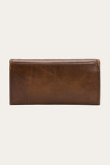 Frye Melissa Dark Brown Wallet Dark Brown