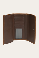 Frye Melissa Dark Brown Wallet Dark Brown