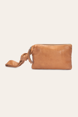 Frye Nora Beige Knotted Wristlet Beige