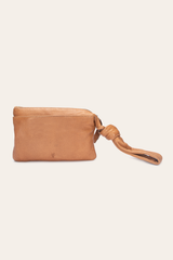 Frye Nora Beige Knotted Wristlet Beige
