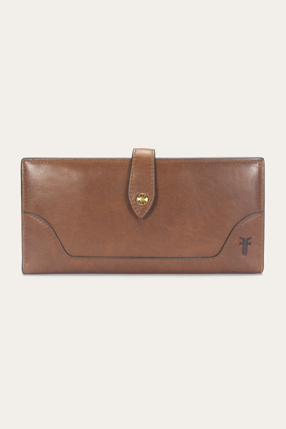 Frye Melissa Slim Wallet Cognac