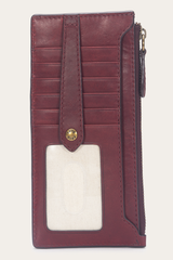 Frye Berry Lacquer Melissa Snap Card Wallet Berry Lacquer
