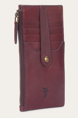 Frye Berry Lacquer Melissa Snap Card Wallet Berry Lacquer