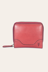 Frye Melissa Burgundy Small Zip Around Burgundy