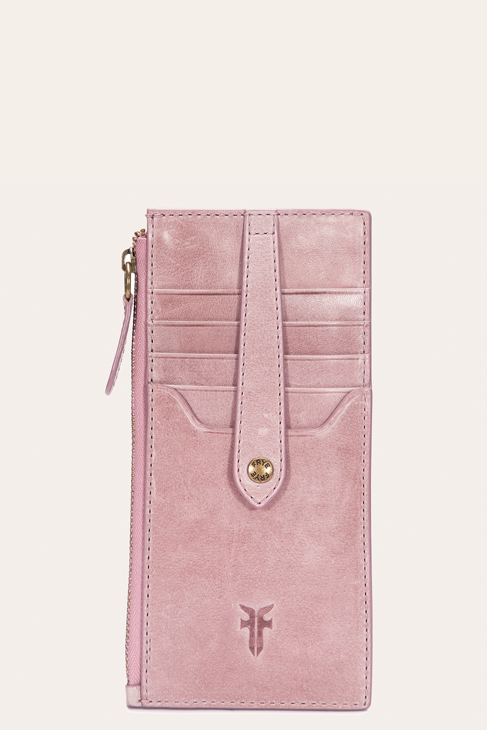 Frye Melissa Orchid Snap Card Wallet Orchid