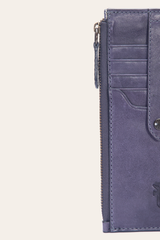 Frye Melissa Eggplant Snap Card Wallet Eggplant