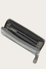 Frye Melissa Carbon Zip Wallet Carbon