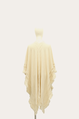 Frye Birch Embellished Fringe Ruana Birch