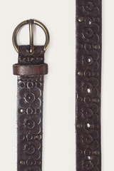 Frye Tan 20mm Tooling & Stud Belt Tan