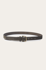Frye Light Olive 25mm Suede Horseshoe Buckle Belt Light Olive