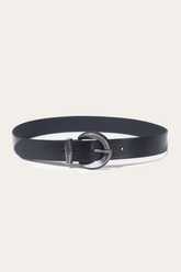 Frye Black 35mm Engraved Buckle Belt Black