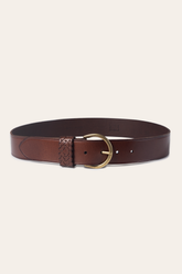 Frye Tan 40mm Belt With Woven Keeper Tan