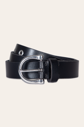 Frye Women’s Black 25mm Horseshoe Buckle Belt Black