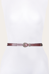 Frye 20mm Tan Leather Belt With 3-Piece Buckle Set Tan