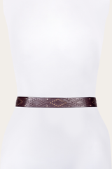 Frye 38mm Brown Southwestern Embossed Belt
