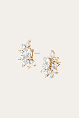 Frye Women’s Marquise Fringe Earrings | Aurate x The Frye Company Yellow Vermeil