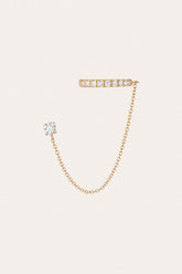 Frye Women’s Lab Grown Diamond Stud and Ear Cuff | Aurate x The Frye Company 14k Yellow Gold