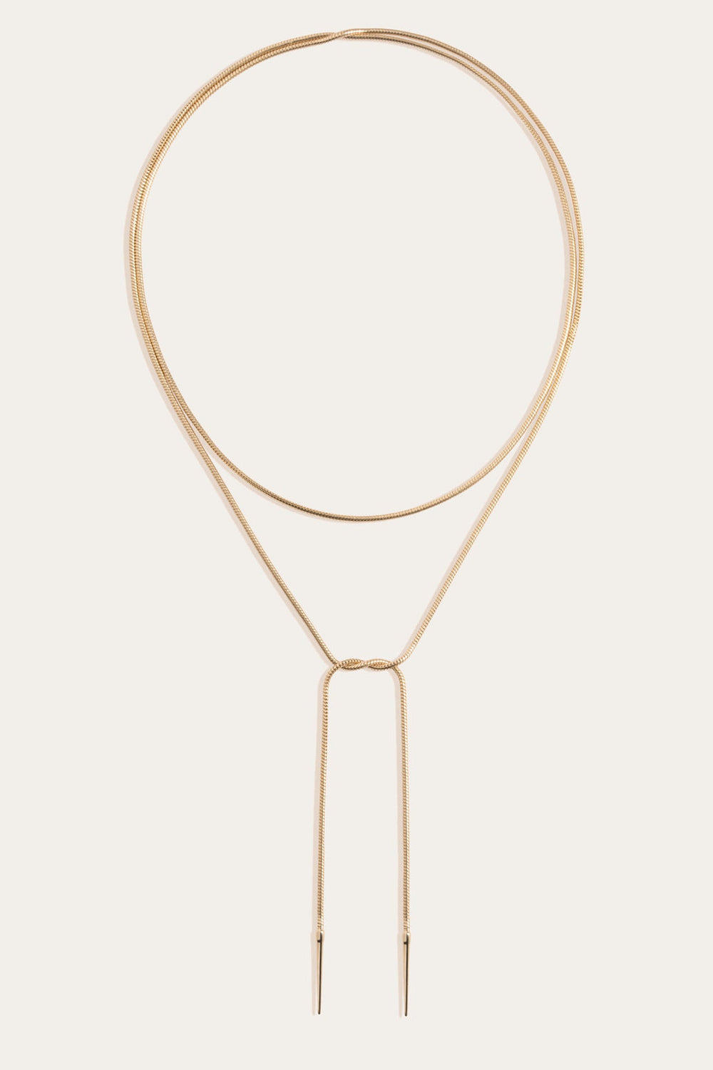 Frye Women’s Lasso Wrap Necklace | Aurate x The Frye Company Yellow Vermeil