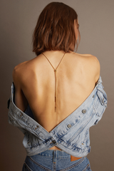 Frye Women’s Lasso Bolo Necklace | Aurate x The Frye Company Yellow Vermeil