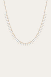 Frye Women’s Marquise Fringe Necklace | Aurate x The Frye Company Yellow Vermeil