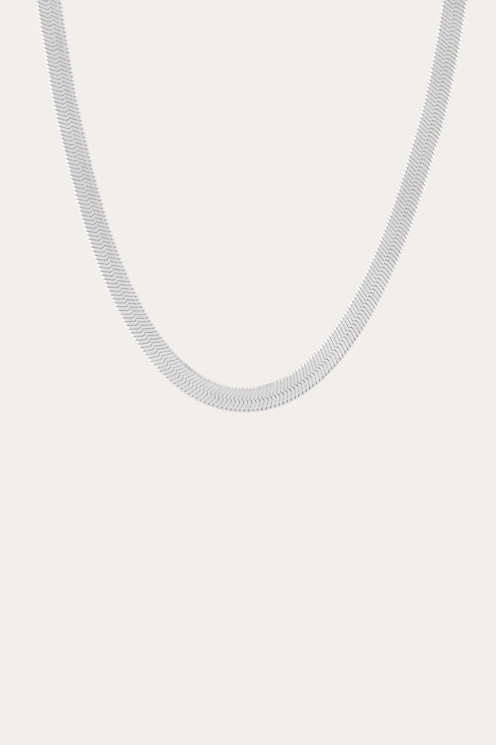 Frye Women’s Extra Bold Herringbone Necklace | Aurate x The Frye Company Sterling Silver
