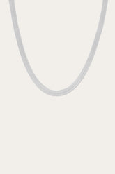 Frye Women’s Extra Bold Herringbone Necklace | Aurate x The Frye Company Sterling Silver