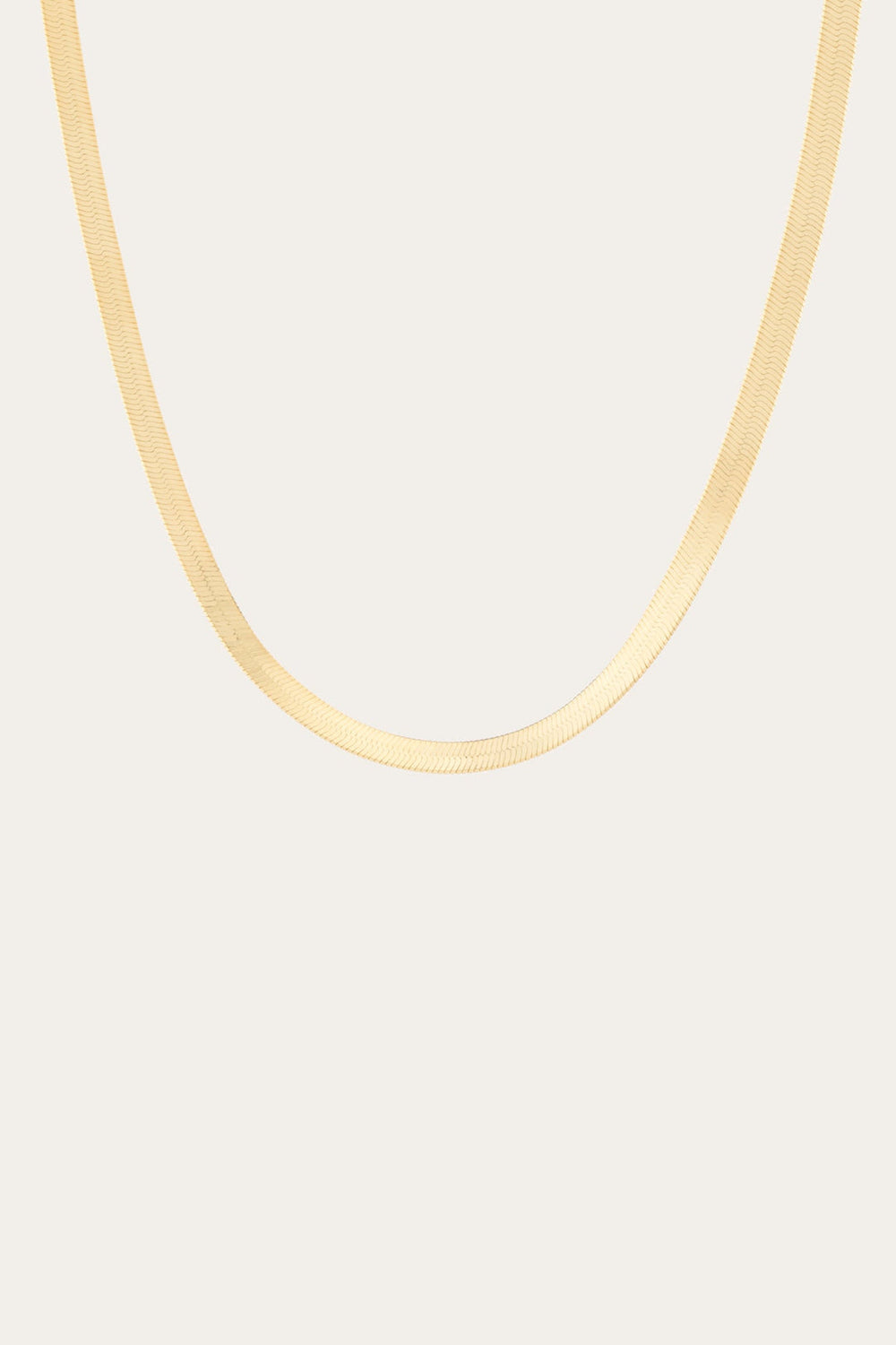Frye Women’s Bold Herringbone Necklace | Aurate x The Frye Company Yellow Vermeil