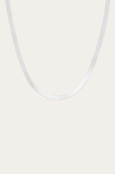 Frye Women’s Bold Herringbone Necklace | Aurate x The Frye Company Sterling Silver