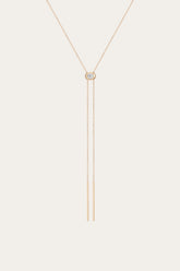 Frye Women’s Lab Grown Diamond Bolo Necklace | Aurate x The Frye Company 14k Yellow Gold