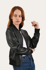Frye Black Bolton Bomber Jacket Black