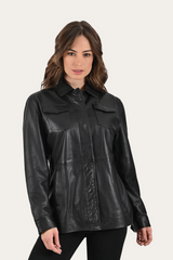 Frye Black Bailor Shirt Jacket Black