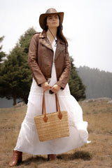 Frye Women’s Tobacco Linc Biker Leather Jacket Tobacco