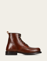 Frye Men's Mahogany Hudson Workboot Plain Toe Mahogany