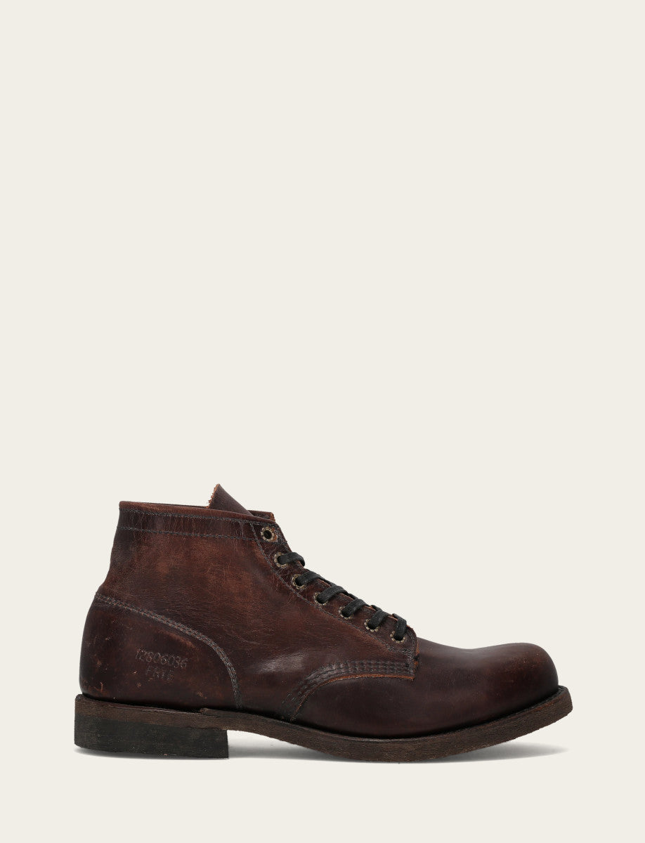 Frye Men's Dark Brown Prison Boots Dark Brown
