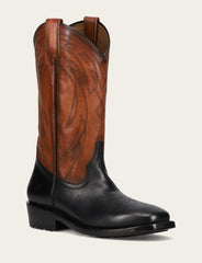 Frye Men's Black Nash Deco Stitch Pull On Boots Black