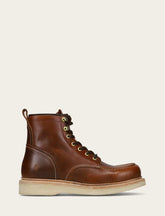 Frye Men's Saddle Hudson Workboot Wedge Lace Ups Saddle