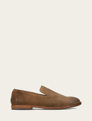 Frye Men's Ash Waxed Suede Chris Venetian Loafers Ash Waxed Suede