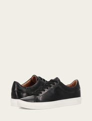 Frye Men's Black Astor Low Lace Slip On Sneakers Black